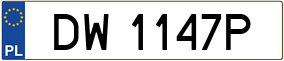 Truck License Plate